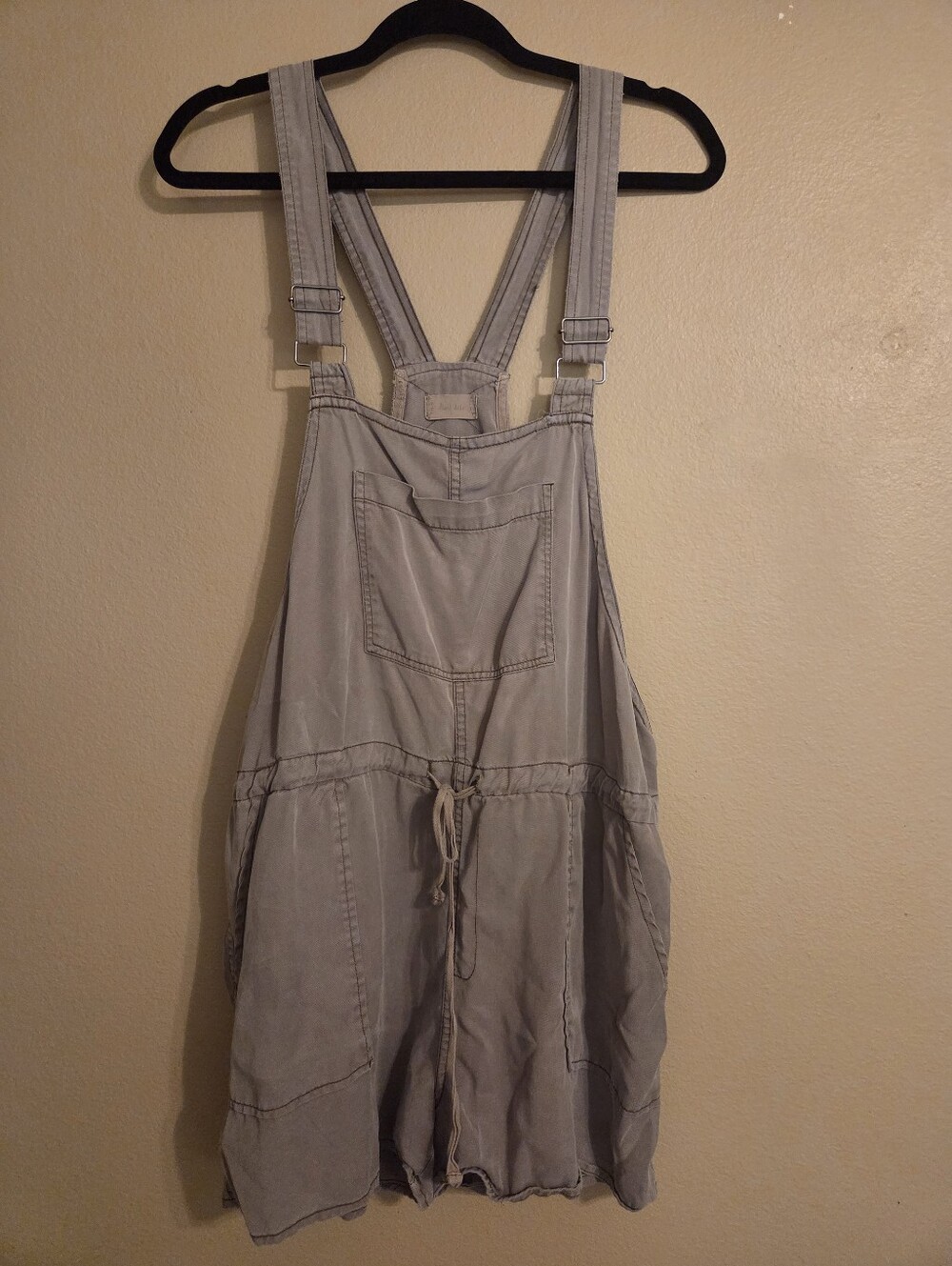 ALTAR'D STATE Hayes Taupe Green 100% Lyocell  Utility Shortalls Overalls Size L